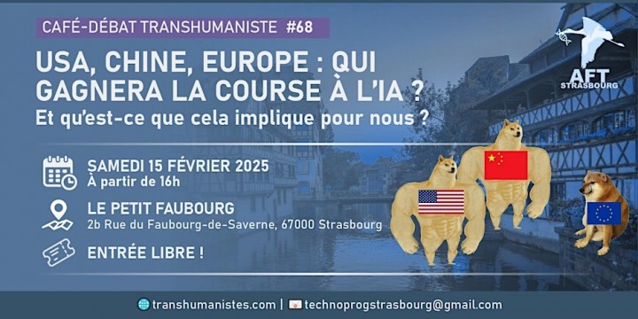 CAFÉ-DÉBAT : "USA, CHINE, EUROPE : QUI GAGNERA LA COURSE À L’IA ?"