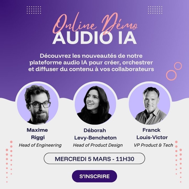 WEBINAR MAJELAN X - DÉMO AUDIO IA
